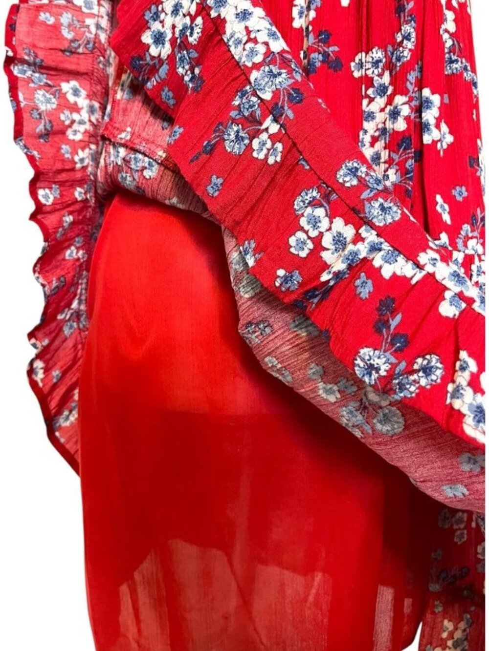 JAPNA Red Floral Mini Dress - Picture 6 of 8